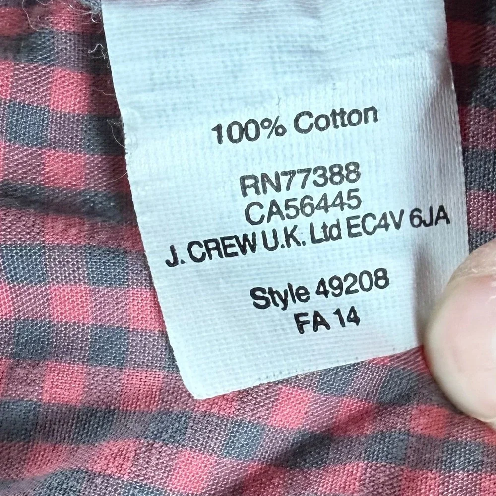 J.Crew Slim Plaid checkered shirts preppy casual mens workwear fall school